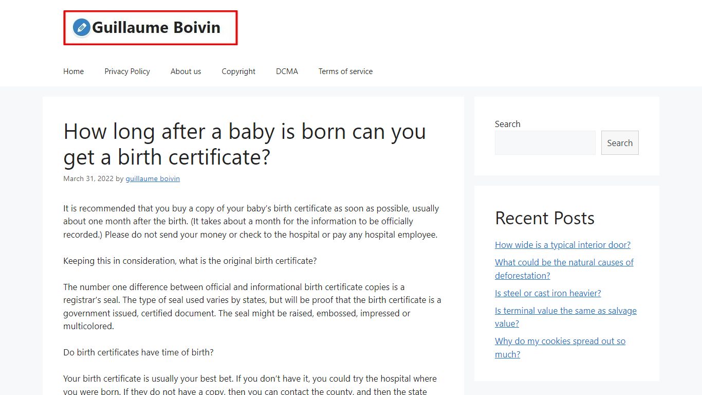 How long after a baby is born can you get a birth certificate?